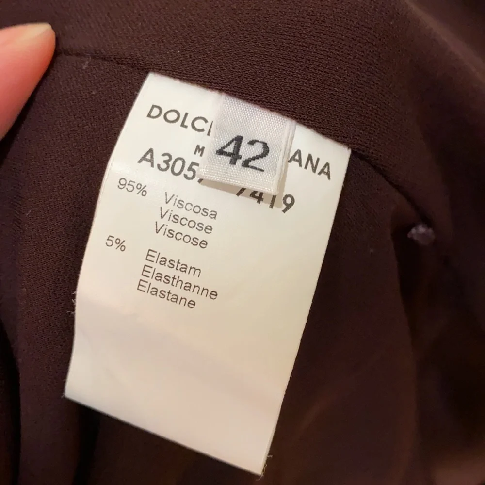 Dolce & Gabbana Dark Burgundy Halter Dress - Picture 6 of 6